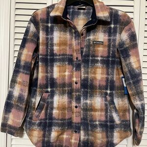 NWT Women’s Columbia Benton Springs Fleece Jacket Shirt Sz L MSRP $70